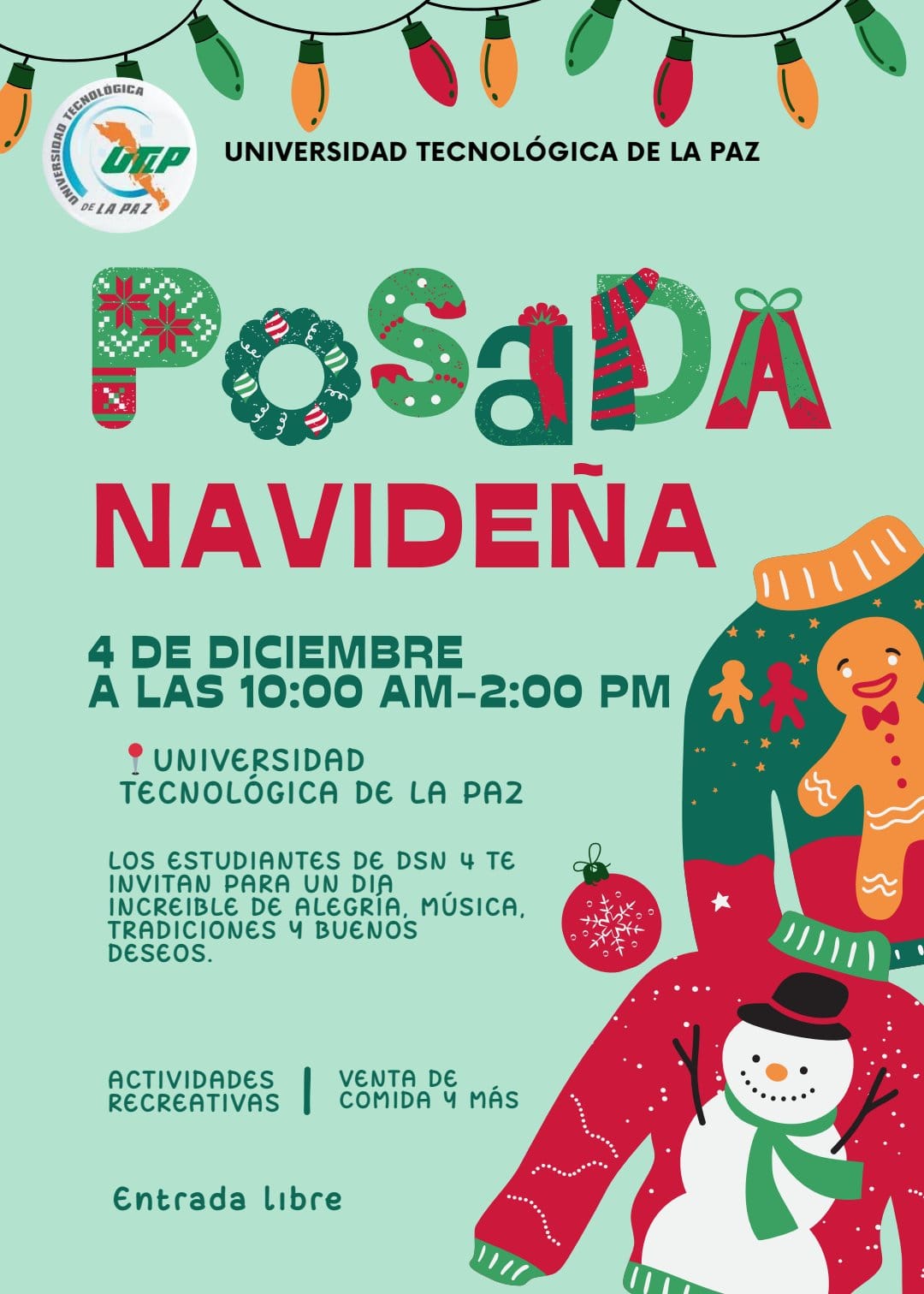 LA COMUNIDAD UNIVERSIDAD DE LA UTLP CELEBRÓ LA POSADA NAVIDEÑA 2024